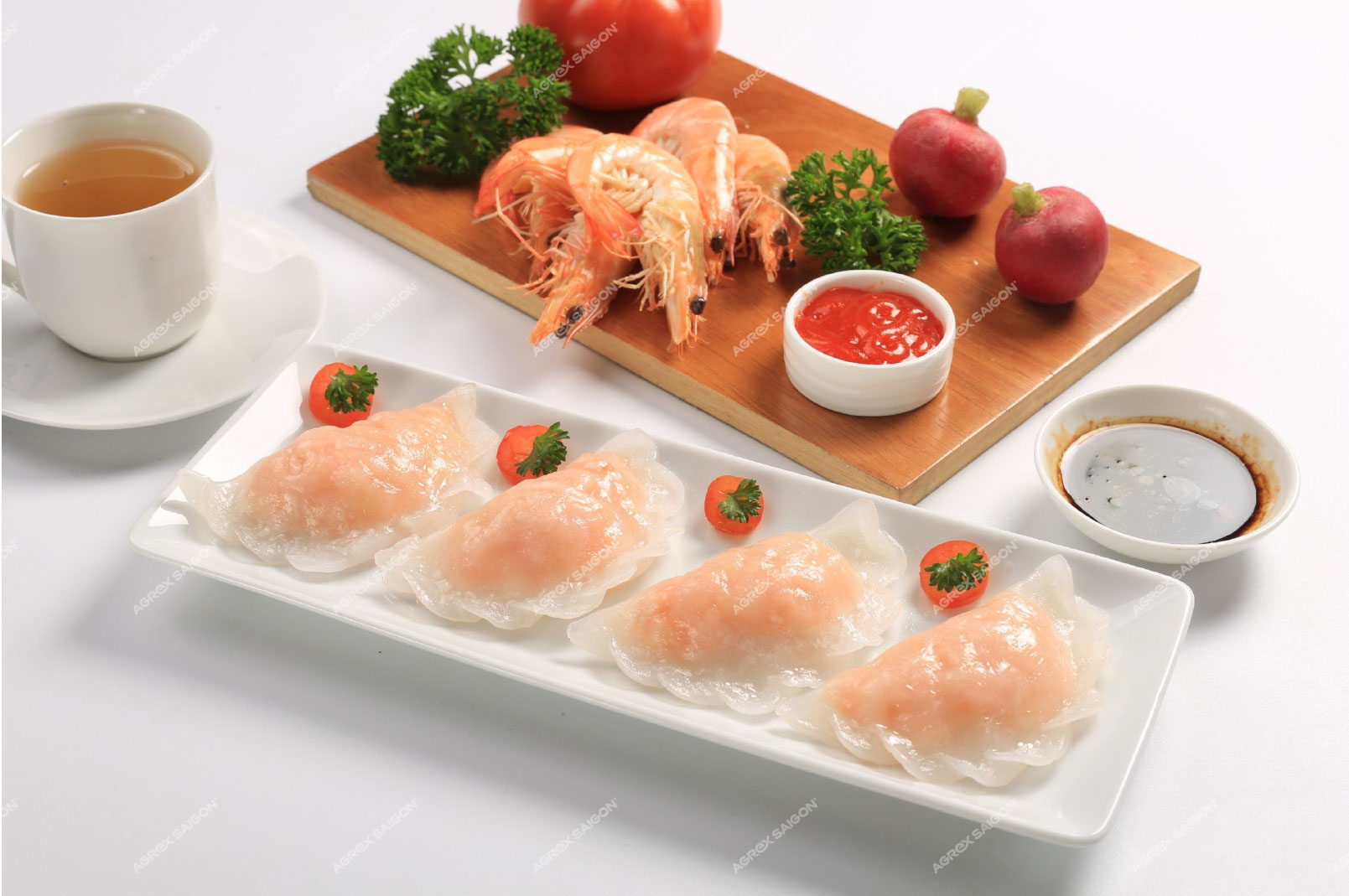 AS Food shrimp Gyoza